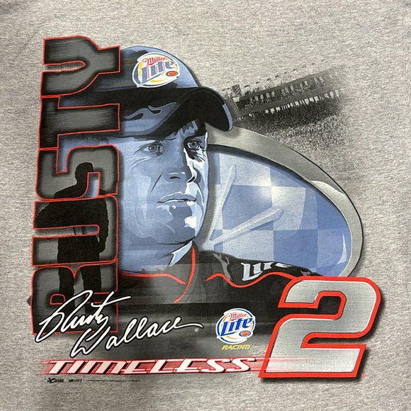 Rusty Wallace Vintage NASCAR Racing T-Shirt - Picture 4 of 5